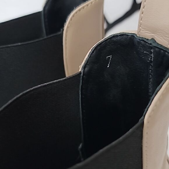 Everlane The Italian Leather Tan Chelsea Square Toe Ankle Boot Size 7 - Picture 4 of 9